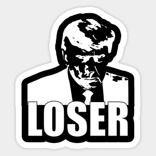 Trump is a loser (white) Sticker